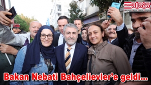 Bakan Nebati Bahçelievler'de esnaf ve vatandaşla kucaklaştı