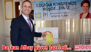 İYİ Parti Bahçelievler İlçe Başkanlığı'na tekrar Oğuz Ahmet Albay seçildi