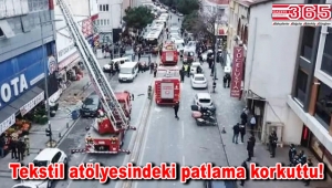 Bağcılar'da bir işyerinde patlama! Büyük panik yaşandı!