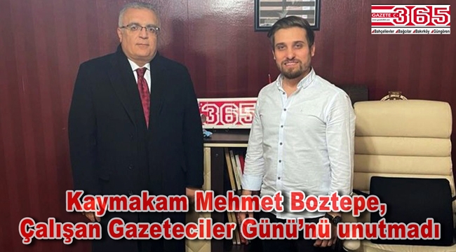 Bahçelievler Kaymakamı Dr. Mehmet Boztepe'den Gazete 365'e ziyaret…