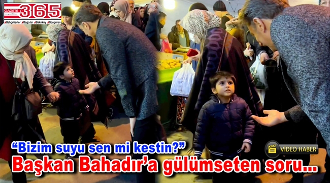 Başkan Bahadır'ın minik bir çocukla diyaloğu ülke sınırını aştı