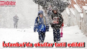 İstanbul'da okullara kar tatili!..