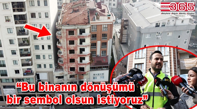 Görüntüsüyle sosyal medyada gündem olan o bina yıkıldı