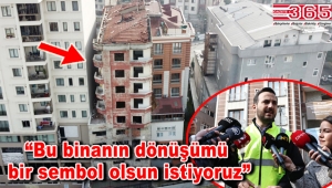 Görüntüsüyle sosyal medyada gündem olan o bina yıkıldı