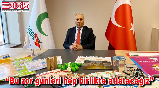 Yeşilay Bahçelievler Şube Başkanı Mahir Ekinci'den Yeşilay Haftası mesajı