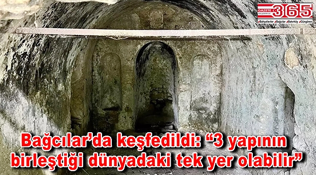 Bağcılar'da bir okulun altında şapel keşfedildi