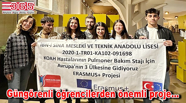 Güngören İbn-i Sina öğrencileri KOAH hastalarına umut olmak için Avrupa'ya gitti