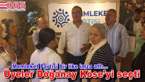 Memleket Partisi İstanbul İl Başkanlığı'na Doğanay Köse seçildi