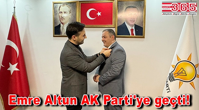 Emre Altun Bağımsız Belediye Başkan Adaylığından çekilmişti! AK Parti'ye geçti…