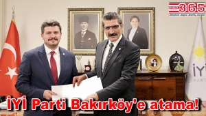 İYİ Parti Bakırköy İlçe Başkanlığı'na Av. Çağlar Derin atandı