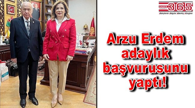 MHP'li Arzu Erdem belediye başkan aday adaylığı başvurusunu yaptı