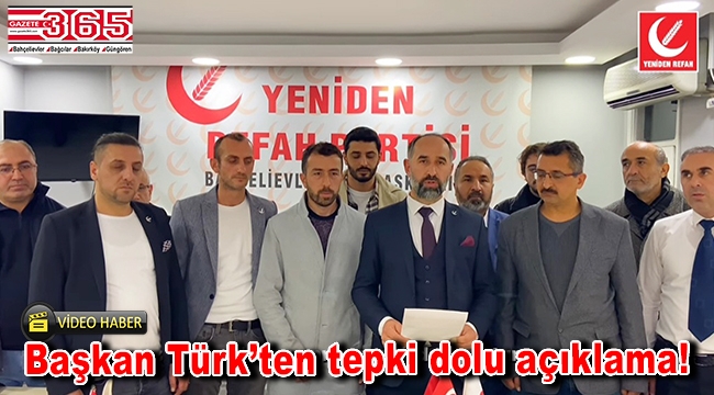 Yeniden Refah Partili Metin Türk'ten sert açıklamalar…