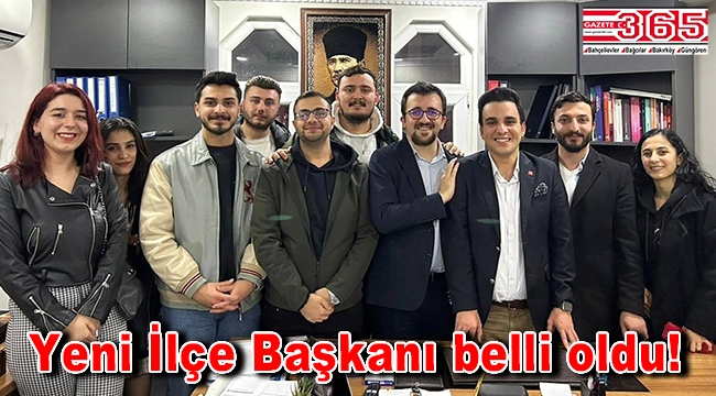 CHP Bağcılar'ın yeni İlçe Başkanı Caner Salma oldu