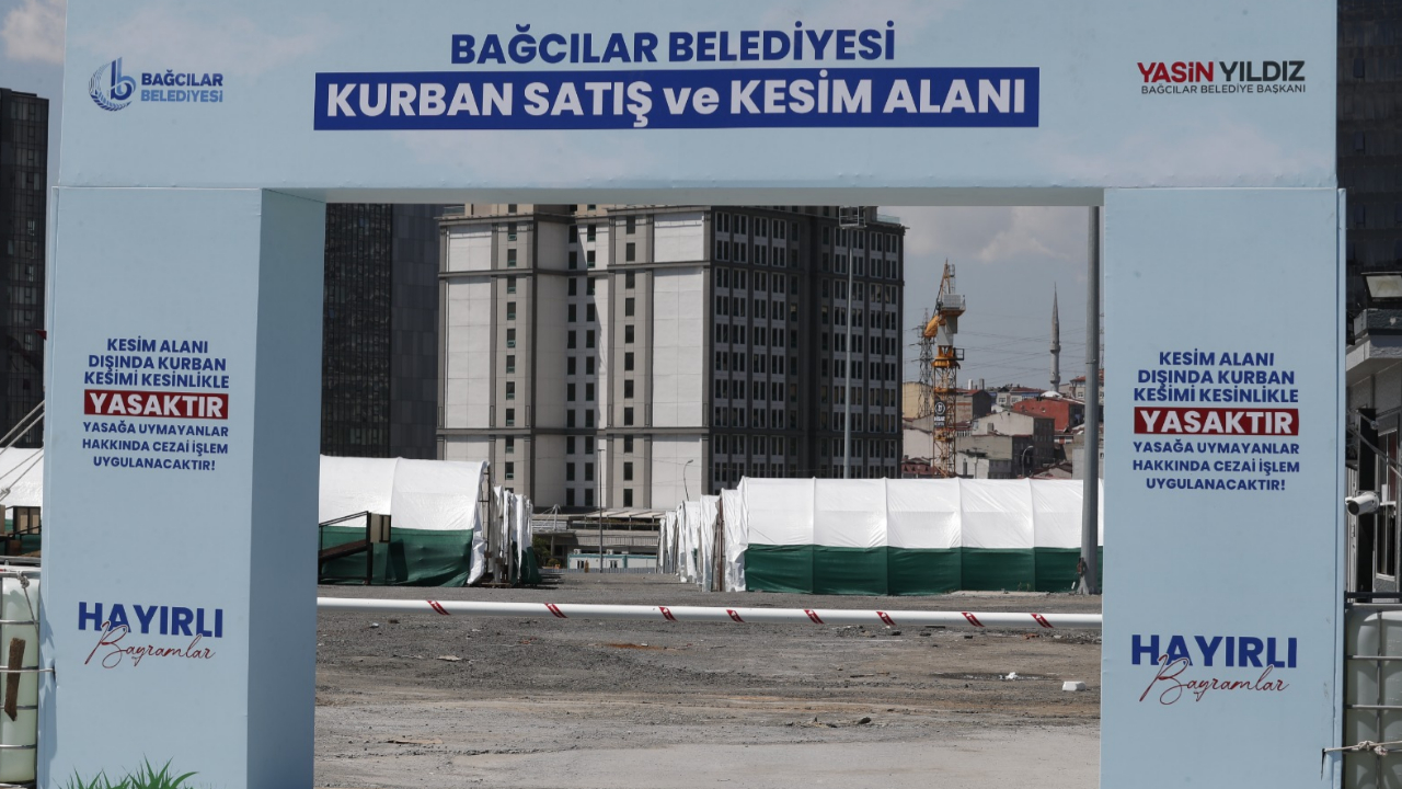 Bağcılar’da 20 bin metrekare büyüklüğünde kurban satış ve kesim alanı hazır