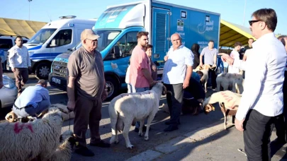 Bahçelievler’de kurban pazarı yoğunluğu