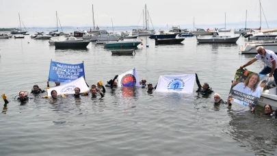 Dalgıçlar Tuzla'dan haykırdı: Marmara temiz kalsın!