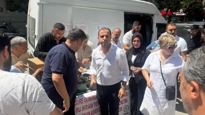 YEBESO Başkan Adayı Uğur Kars ve ekibinden vatandaşlara Aşure ikramı