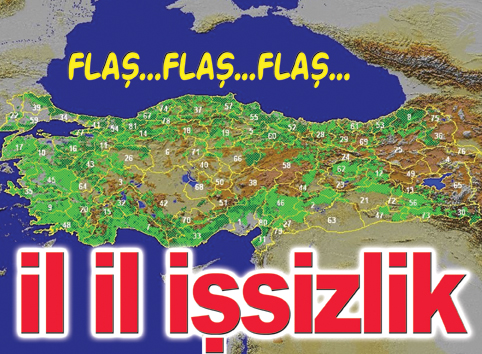 Türkiye`nin işsizlik haritası çıkarıldı...