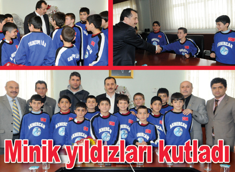 Yıldıztepe minik takımı Başkan Çağırıcı'yı ziyaret etti
