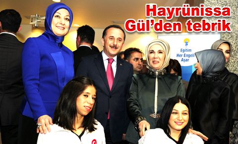 Hayrünissa Gül’den tebrik…