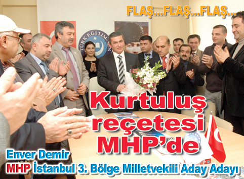 &#8220;Öğretmenler el ele Enver Demir meclise' sloganlarıyla uğurlandı&#8230;
