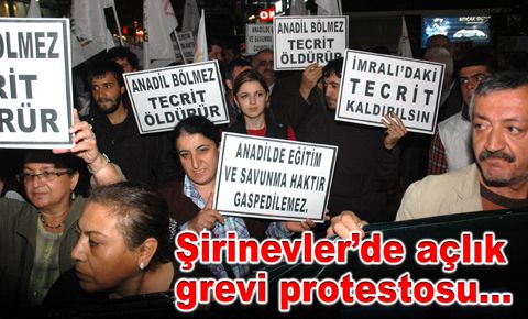 Cezaevlerindeki tutuklara destek için toplandılar