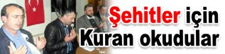 Bahçelievler Trabzonlular Derneği şehitler için kuran okudular
