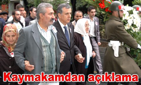 Kaymakamdan açıklama