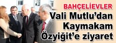 Vali Mutlu’dan Kaymakam Özyiğit’e ziyaret