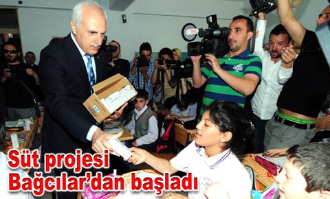 Okul Sütü projesi Bağcılar’dan başladı