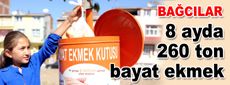8 ayda 260 ton bayat ekmek toplandı