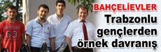 Trabzonlu genç yüreklerden büyük davranış…