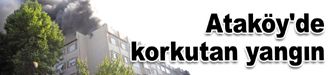 Ataköy'de korkutan yangın