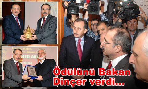 Mehmed Akif Ersoy Üstün Hizmet Ödülü verildi…