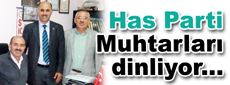 Has Parti Bağcılar, mahalle muhtarlarını ziyaret ediyor