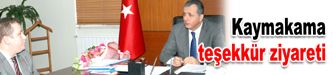 Muhtarlardan kaymakama teşekkür ziyareti
