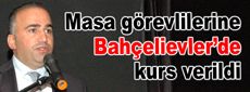 Masa görevlilerine Bahçelievler’de kurs verildi…