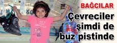Çevreciler şimdi de buz pistinde