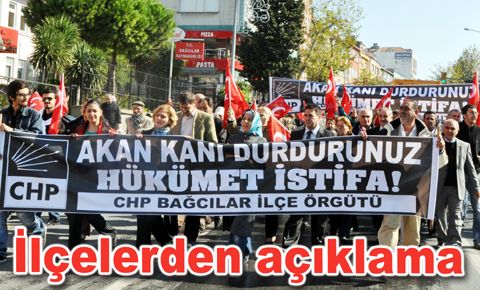 CHP, İlçe Başkanlıklarında eş zamanlı basın açıklaması yaptı