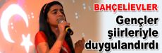 Gençler şiirleriyle duygulandırdı