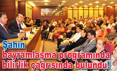 Şahin; “İç çekişmelere harcayacak zamanımız da enerjimiz de yok”