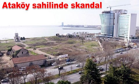 Ataköy sahilinde skandal