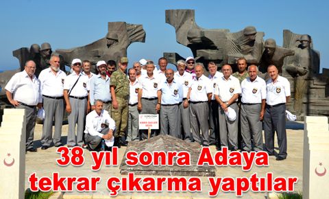 Kıbrıs Gazileri, 38 yıl sonra Adaya tekrar çıkarma yaptılar