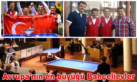 BBSK bilardo takımı Avrupa şampiyonu oldu