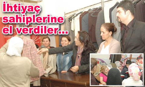 CHP’li kadınlar, ihtiyaç sahiplerine el verdi…