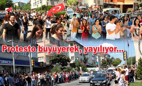 Protesto Bahçelievler ve Bakırköy'e de yayıldı
