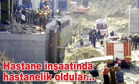 Bahçelievler Devlet Hastanesi inşaatında göçük