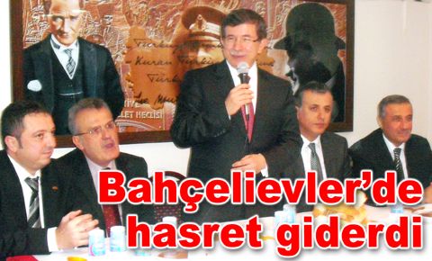 Dışişleri Bakanı Ahmet Davutoğlu Bahçelievler’de
