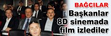 Başkanlar 8D sinemada film izlediler