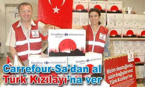 “Sizin desteğiniz, bizim bağışlarımız Türk Kızılayı’na”